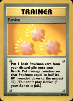 Pokemon Revive Base Set 89/102 Light Play LP+ or Better - Image 1