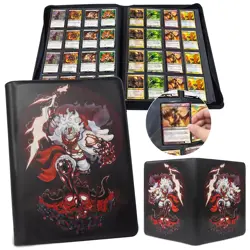 Trading Card Binder for One Piece Cards,16 Pocket with 32 Sleeves up to 1024 ... - Image 1