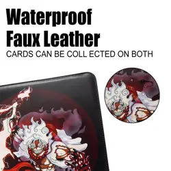 Trading Card Binder for One Piece Cards,16 Pocket with 32 Sleeves up to 1024 ... - Image 5