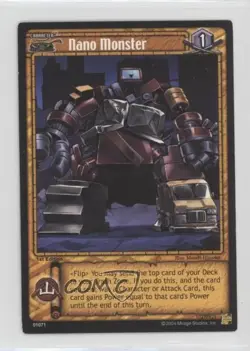 2004 Teenage Mutant Ninja Turtles Trading Card Game 1st Edition Nano Monster gl9 - Image 1