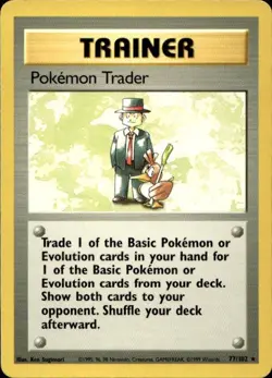 Pokemon Pokemon Trader Base Set 77/102 Light Play LP+ or Better - Image 1