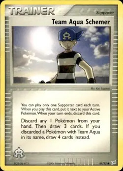 Pokemon Team Aqua Schemer Team Magma vs Team Aqua 69/95 Light Play LP+ or Better - Image 1