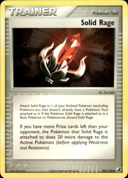 Pokemon Solid Rage Unseen Forces 92/115 Light Play LP+ or Better - Image 1