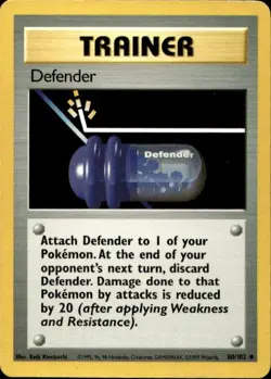 Pokemon Defender Base Set 080/102 Light Play LP+ or Better - Image 1
