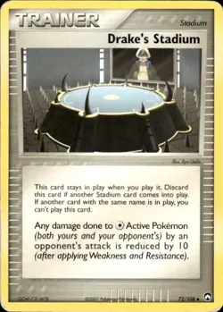 Pokemon Drake's Stadium Power Keepers 72/108 Light Play LP+ or Better - Image 1