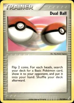 Pokemon Dual Ball Crystal Guardians 78/100 Light Play LP+ or Better - Image 1