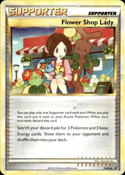 Pokemon Flower Shop Lady Undaunted 74/90 Light Play LP+ or Better - Image 1