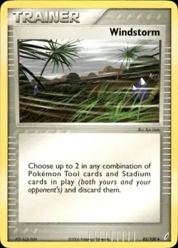 Pokemon Windstorm Crystal Guardians 85/100 Light Play LP+ or Better - Image 1