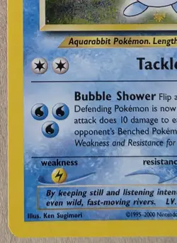 Pokemon TCG Azumarill Neo Genesis 2 Holo Unlimited Rare Card - Image 5