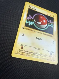 Pokemon Voltorb 67/102 1st Edition Shadowless Base Set Card Unplayed Near Mint - Image 4