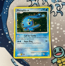 Manaphy 9/130 Holo Rare Diamond & Pearl Base Set Pokemon Card 2007 LP - Image 1