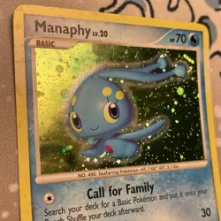 Manaphy 9/130 Holo Rare Diamond & Pearl Base Set Pokemon Card 2007 LP - Image 4