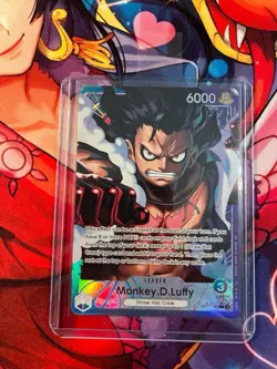 One Piece Card Game OP11 040 Leader Monkey D.Luffy Alternative Art English - Image 1