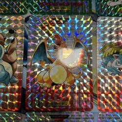 Lot of 9 Vintage 1996 Japanese CCG TCG Pokemon Carddass Card Prism Holo G55779 - Image 2