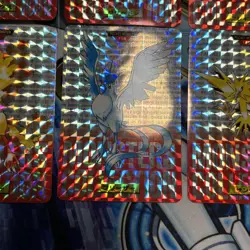 Lot of 9 Vintage 1996 Japanese CCG TCG Pokemon Carddass Card Prism Holo G55779 - Image 5