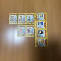 Lot of 9 Vintage CCG Pokemon Carddass Anime Collection Card Prism Holo G55777 - Image 3
