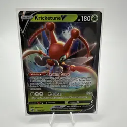 Pokemon TCG Kricketune V 006/163 Battle Styles Holo Ultra Rare Card NM - Image 1