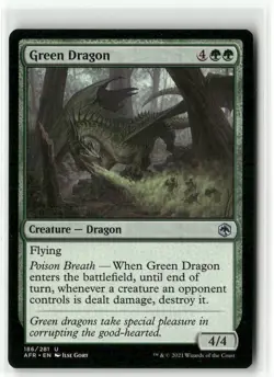 Green Dragon - Adventures in the Forgotten Realms MTG NM - Image 1