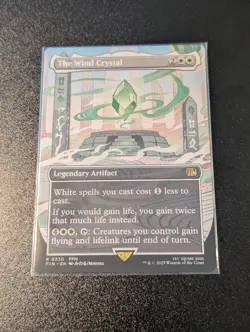 MTG - The Wind Crystal (Borderless) (FIN-330) - FINAL FANTASY Near Mint - Image 1