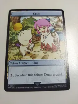 MTG English Clue Token Metal Final Fantasy APAC Promo NM - Image 1