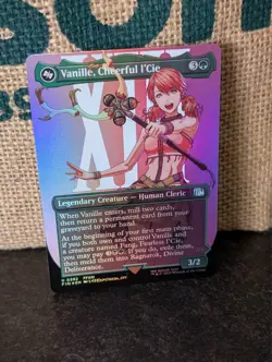 Vanille, Cheerful l'Cie - Borderless Foil - FIN U 0392 MTG Final Fantasy English - Image 1