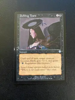 Magic The Gathering - MTG Defiling Tears 99/350 LP Invasion - Image 1