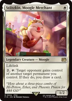 Stiltzkin, Moogle Merchant - FINAL FANTASY MAGIC CARD MTG NM-MINT RARE - Image 1