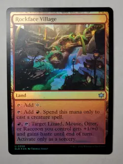 Rockface Village -Foil- BLOOMBURROW Uncommon Land BLB 259 mtg NM/M - Image 1