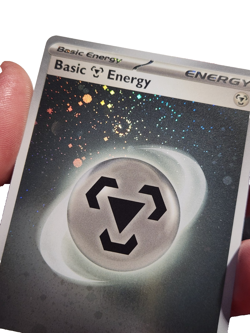 Pokemon 151 Metal Energy "COSMO" Holo Variant With Swirl - Image 1