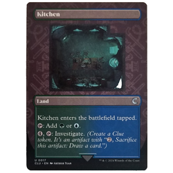 x4 Kitchen CLU MTG M/NM Playset Borderless Uncommon Land Multi-color Green Blue - Image 1