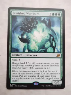 Magic the Gathering MTG Famished Worldsire x1 Mythic Card NM/M Eternities - Image 1