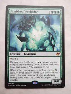 Magic the Gathering MTG Famished Worldsire x1 Mythic Card NM/M Eternities - Image 2