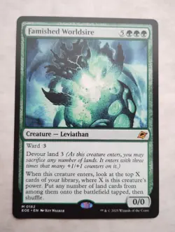 Magic the Gathering MTG Famished Worldsire x1 Mythic Card NM/M Eternities - Image 3