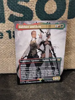 Magic MTG Final Fantasy Balthier and Fran #319 *NON-FOIL* Borderless Rare - Image 1