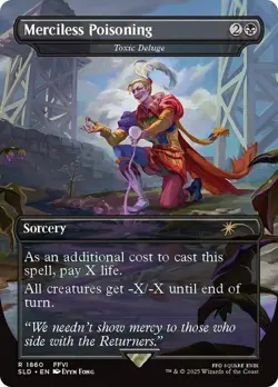 Merciless Poisoning (Toxic Deluge) Borderless Final Fantasy Secret Lair NM MTG - Image 1