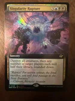 Singularity Rupture : MTG *Promo FOIL* Edge of Eternities - Promo #0398 / NM - Image 1