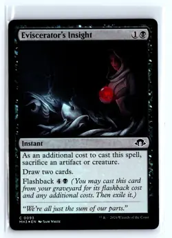 FOIL Eviscerator's Insight Modern Horizons 3 - MTG Magic the Gathering Card - Image 1