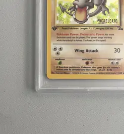 Aerodactyl 1st Edition RARE Prerelease POKEMON Card PSA 7 NM FOSSIL Holo 1/62 - Image 4