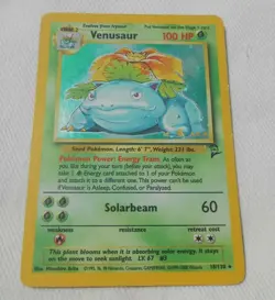 VENUSAUR #18/130 Base Set 2 Pokemon Card Rare HOLO 1999-2000 - Image 2