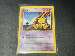 ABRA - Base Set - 43/102 - Common - Pokemon Card - Unlimited Edition -LP FREE SH - Image 1