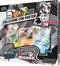 Pokemon SV10.5 Luce Nera e Fuoco Bianco Collezione con Poster Unima (IT) - Image 1
