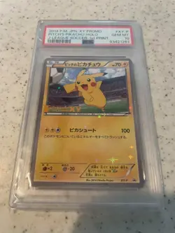 [Used] PSA 10 Pitch's Pikachu XY-P Promo J-League Soccer-1st Pokemon Card 2014 - Image 1