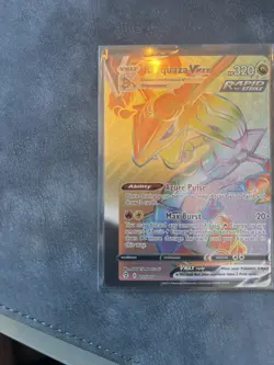 Pokemon TCG - Rayquaza VMAX 217/203 Evolving Skies ERROR CARD HUGE MISCUT - Image 2