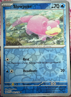 Slowpoke Reverse Holo - 042/198 - Scarlet & Violet Base Pokemon 2023 - Image 1