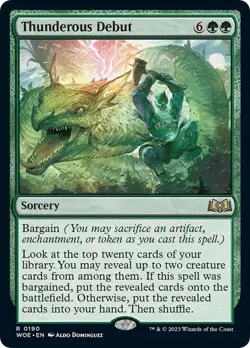 Thunderous Debut - 190 / English / Near Mint MTG - Image 1