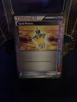 Heavily Played Gold Potion - 140/149 - Rare Holo Pokemon Boundaries Crossed - Image 1