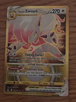 Hisuian Zoroark VSTAR - 213/196 - Pokemon Lost Origins Secret Rare Card NM - Image 1