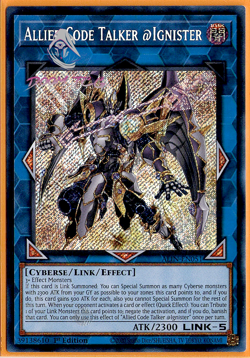 Yugioh! Allied Code Talker @Ignister ALIN-EN051 (SCR) 1st Ed - Image 1
