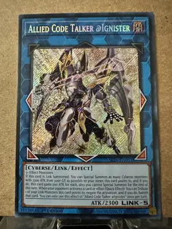 Yugioh! Allied Code Talker @Ignister ALIN-EN051 (SCR) 1st Ed - Image 1
