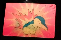 CYNDAQUIL Pokemon fuocotopo # 155 - card lenticolare Kellogg's - Image 1